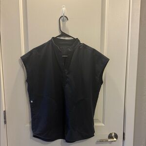 Rafaela Oversized Scrub Top, Dark Harbor